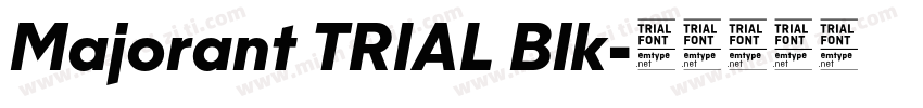 Majorant TRIAL Blk字体转换